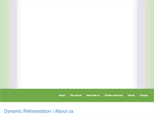 Tablet Screenshot of dynamicreforestation.com